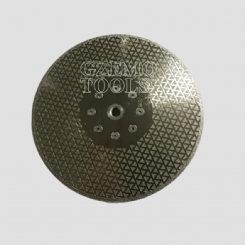  Electroplated diamond blade with flange	