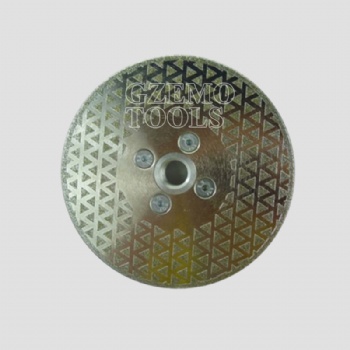  Electroplated diamond blade with flange	