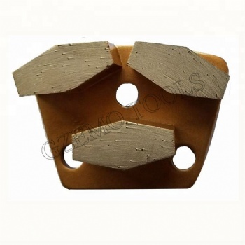  Trapezoid Metal Bonded Grinding Plate for concrete stone	